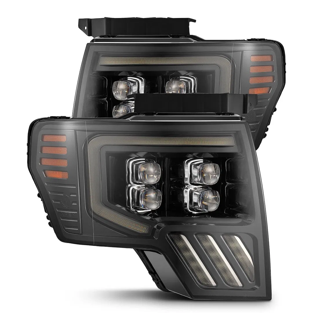 880093 – ALPHAREX USA Headlight Assembly, Projector Beam With White/ Amber Daytime Running Light And Amber Sequential...